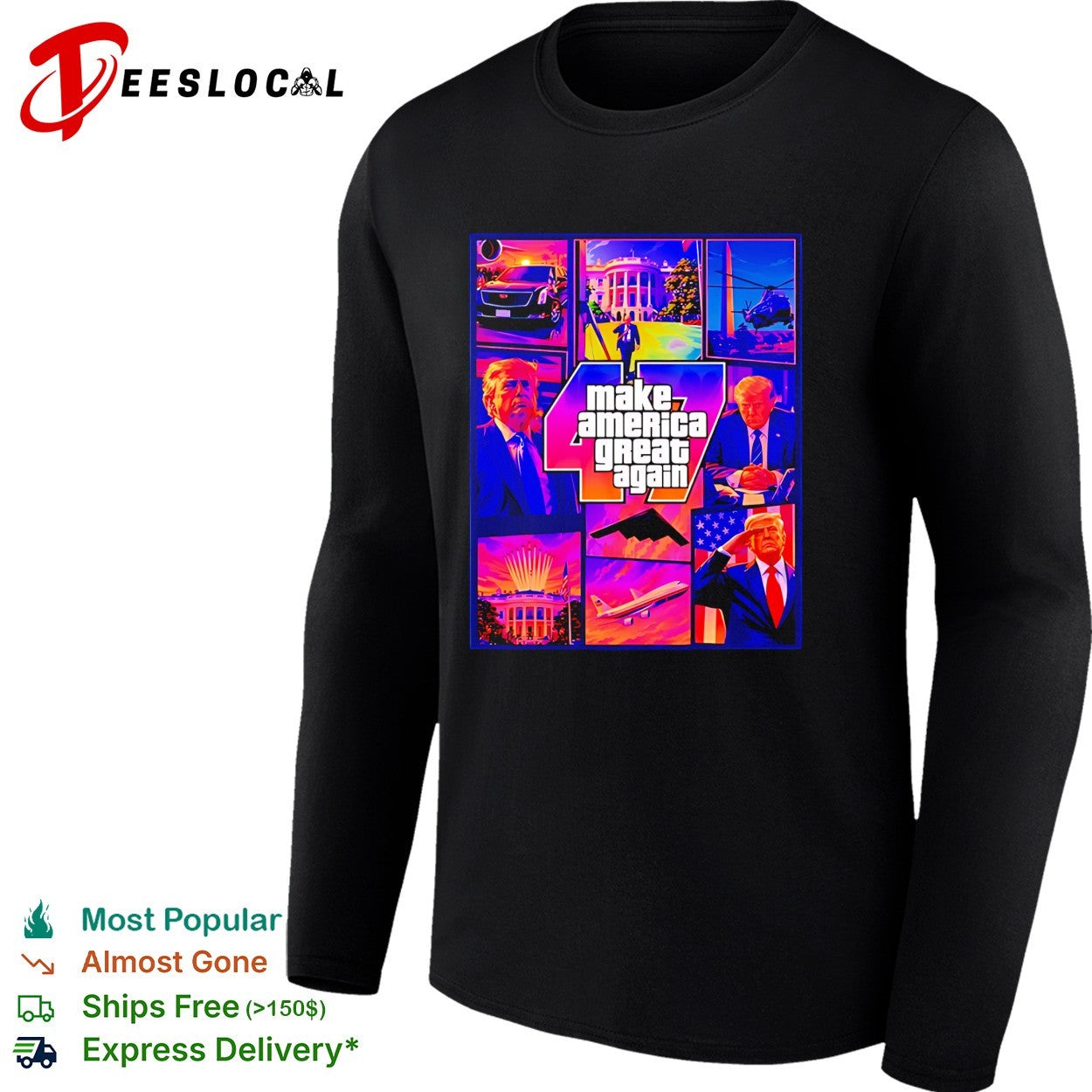 Donald Trump Make America Great Again GTA 47 vintage shirt