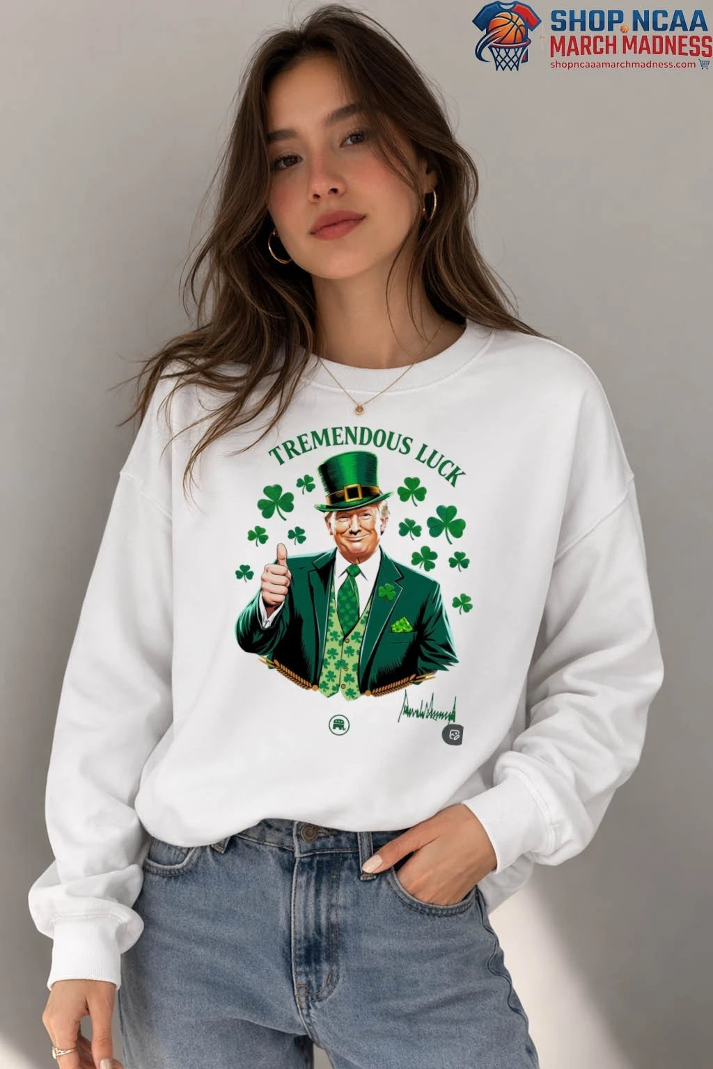 Donald Trump Tremendous Luck St Patrick’s Day 2026 Shirt