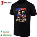 Donald Trump and George Washington America 250 Years 1776 2026 patriotic shirt