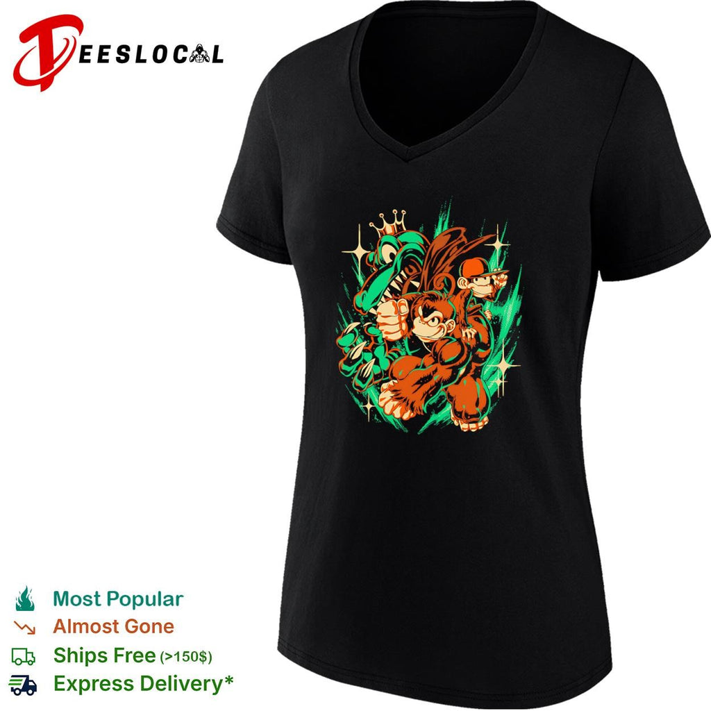 Donkey kong country with a punch like that shirt