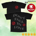 Don’t Fall In Love Fest Stone Black Ss Two Sided Shirt