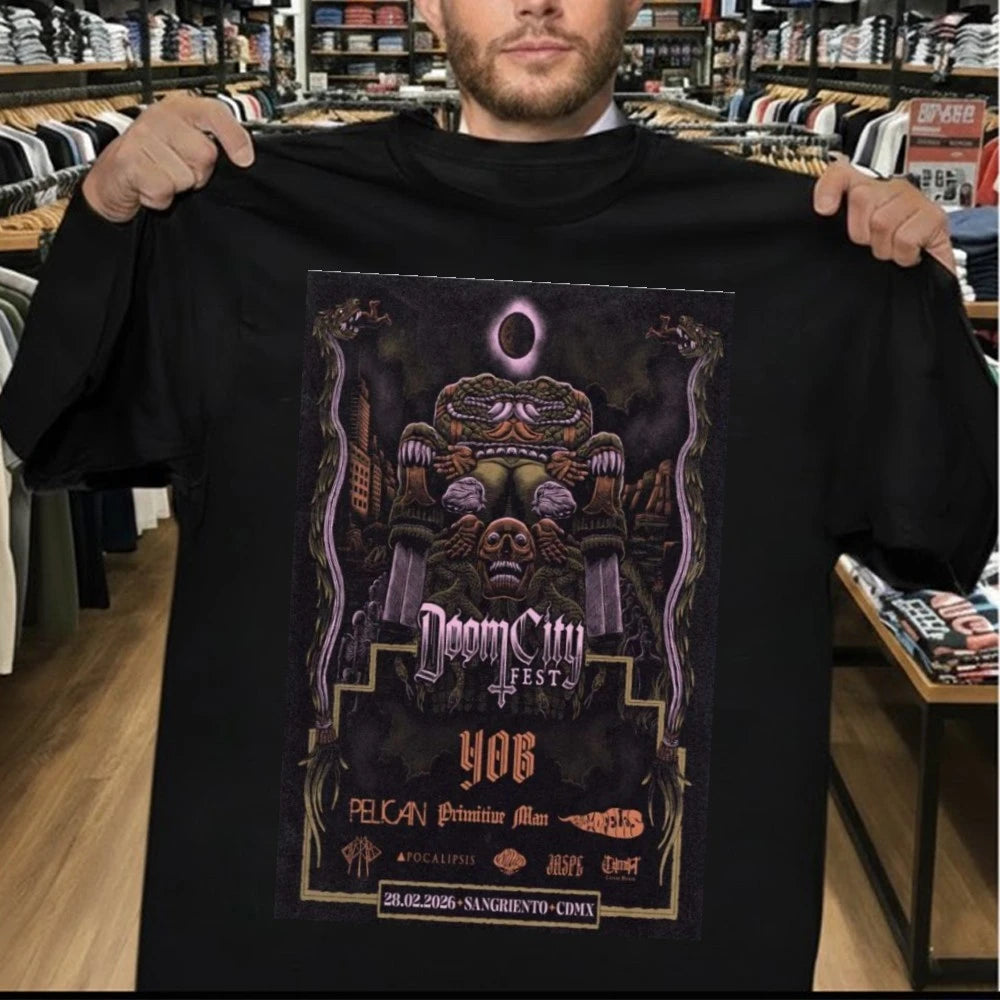 Doom City Fest Poster 28.02.2026 Sangriento, CDMX Shirt