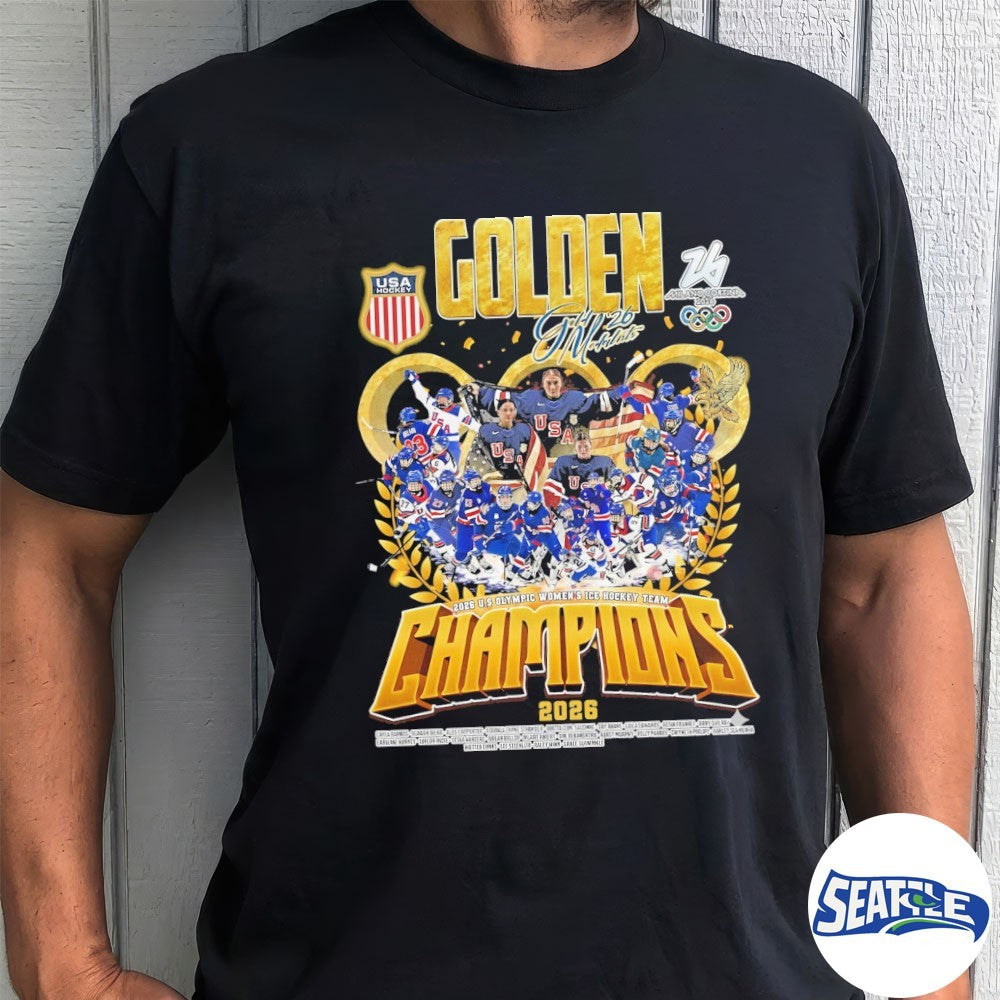 Double Gold Medalists US Milano Cortina 2026 Olympics Women’s Ice Hockey Team Champions shirt
