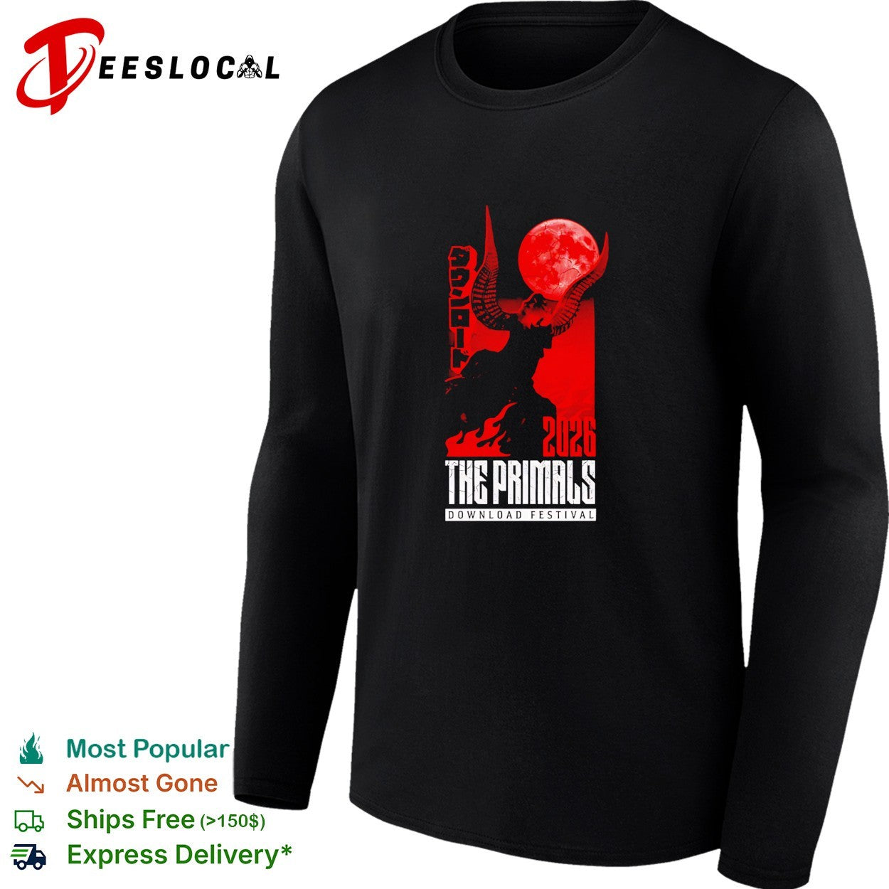 Download Festival 2026 x The Primals Donnington UK From 10 To 14 June 2026 shirt