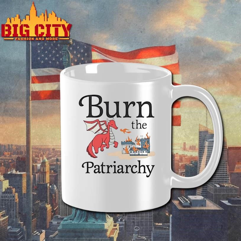 Dragon Burn The Patriarchy Cartoon Shirt