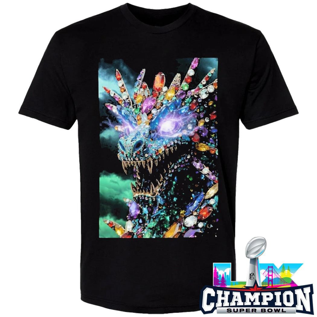Dragon Crystal Psychedelic Gem Monster Shirt
