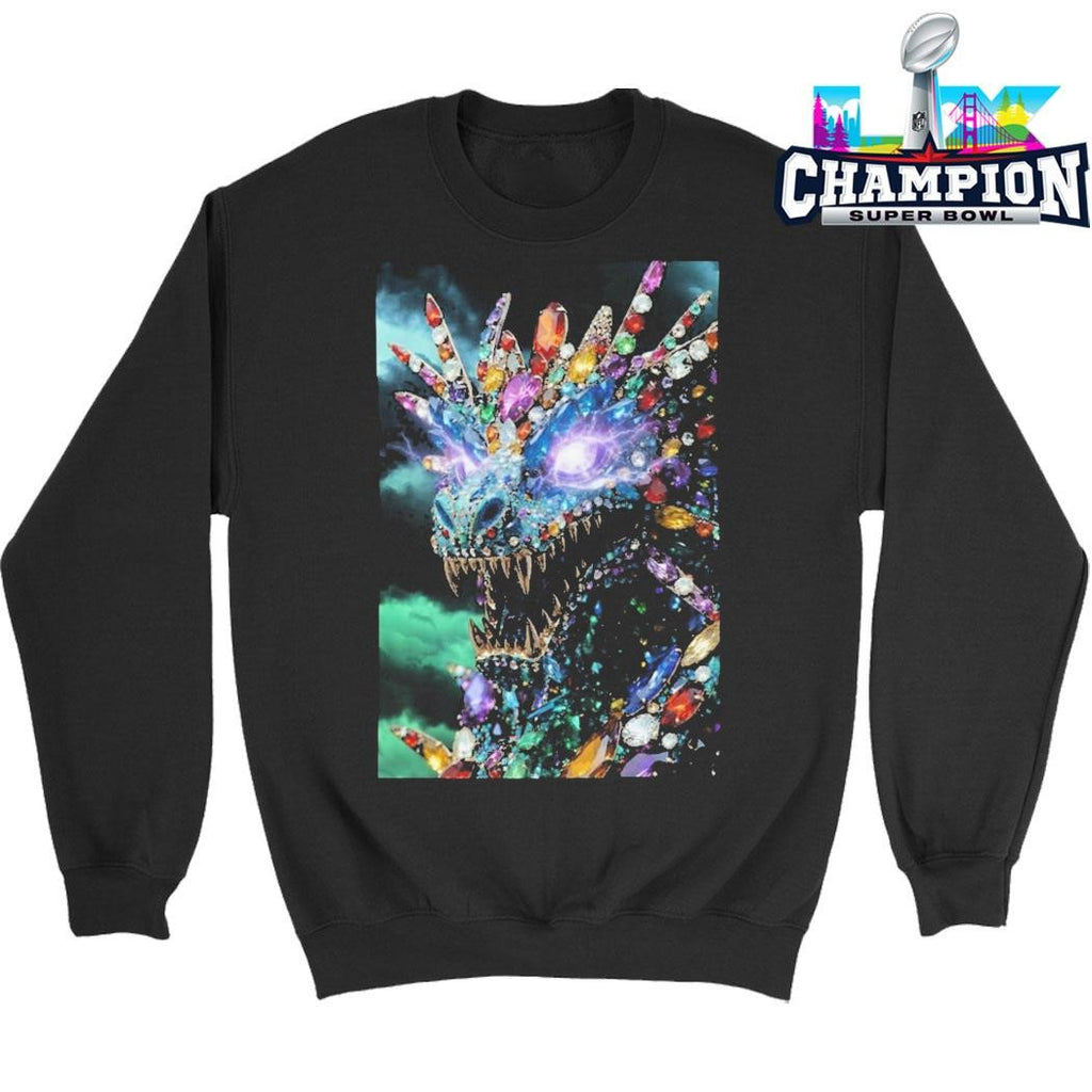 Dragon Crystal Psychedelic Gem Monster Shirt