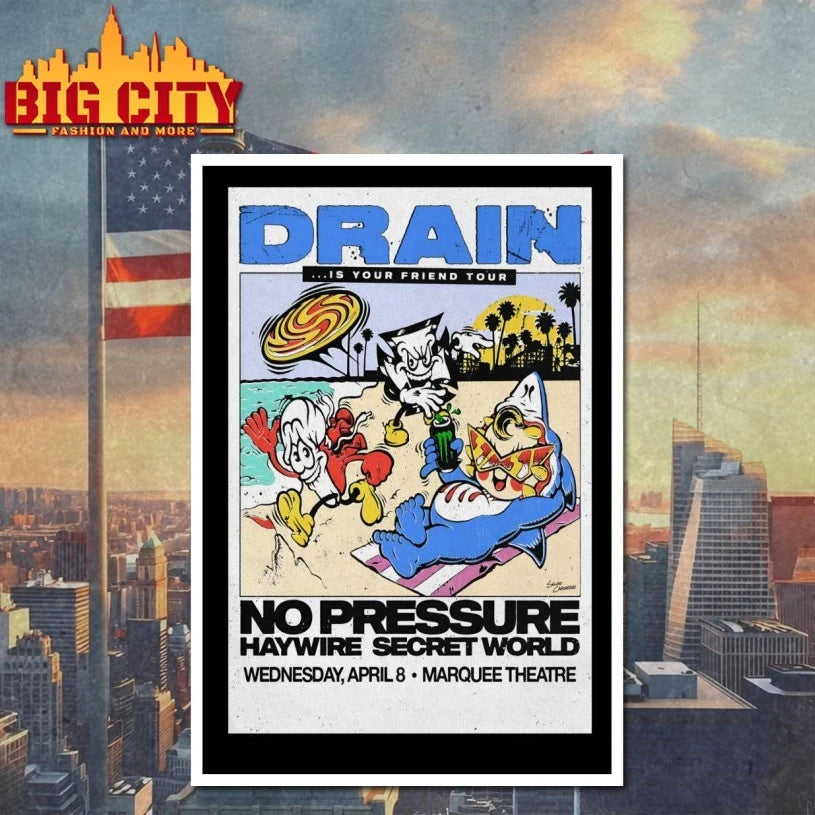Drain Apr 8 2026 Marquee Theatre In Tempe AZ Poster shirt