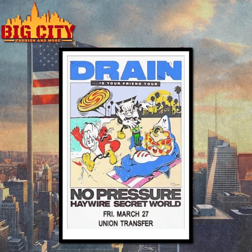 Drain Mar 27 2026 Union Transfer In Philadelphia PA Poster shirt