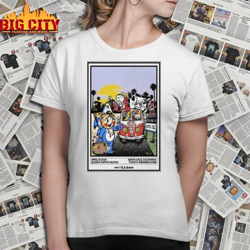 Drain Santa Cruz, California 2026 Poster Shirt
