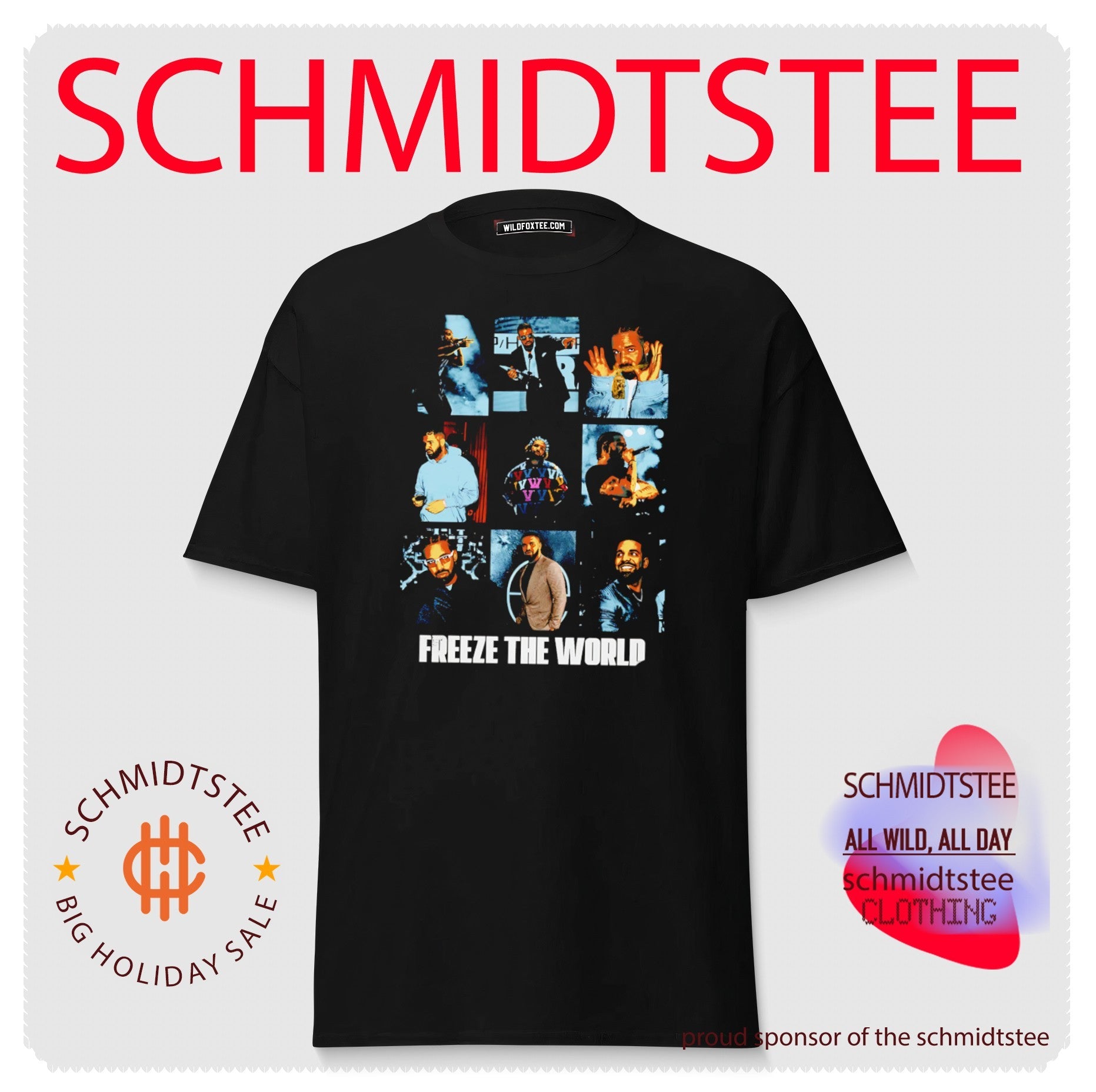 Drake Freeze the World Collage OVO Rap Hip Hop shirt