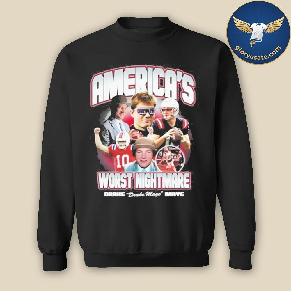 Drake Maye America’s Worst Nightmare T-Shirt