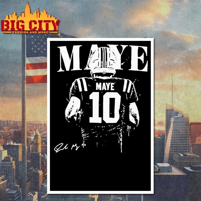 Drake Maye QB Football signature shirt