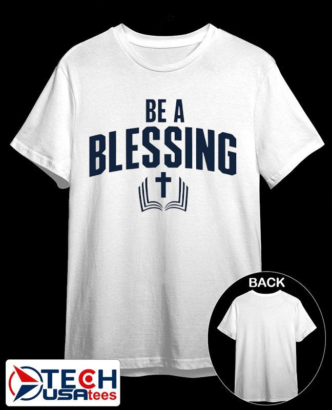 Drake Maye wearing be a blessing cross shirt