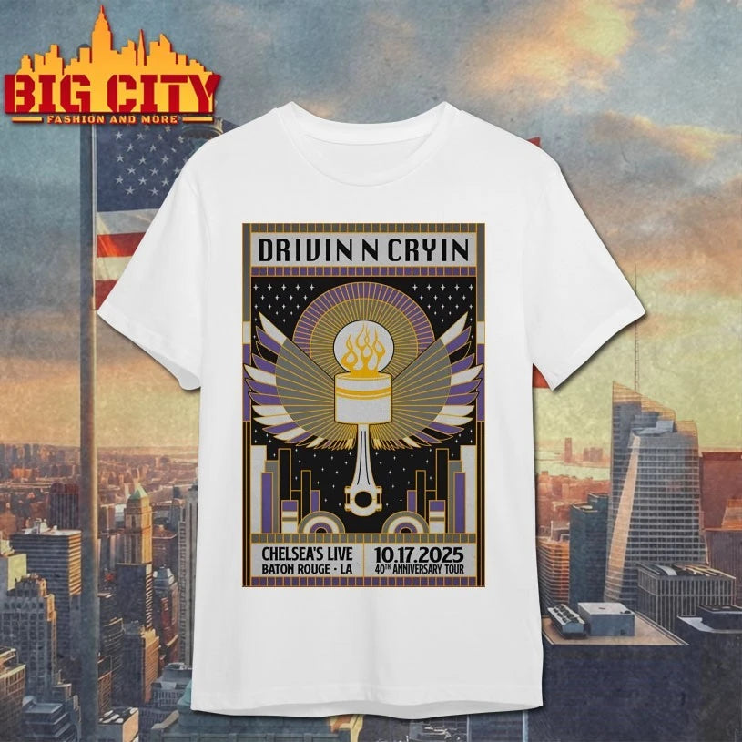 Drivin N Cryin Oct 17 2025 Baton Rouge Tour Poster Shirt