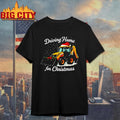 Driving home for Christmas JCB excavator-loader shirt