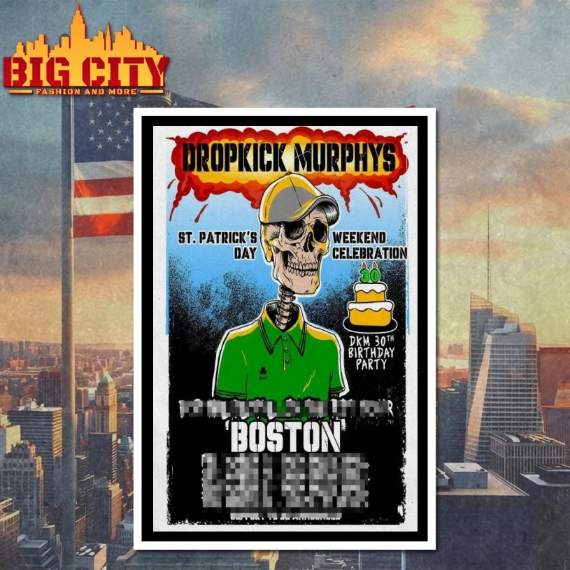 Dropkick Murphys Boston 2025 Poster shirt