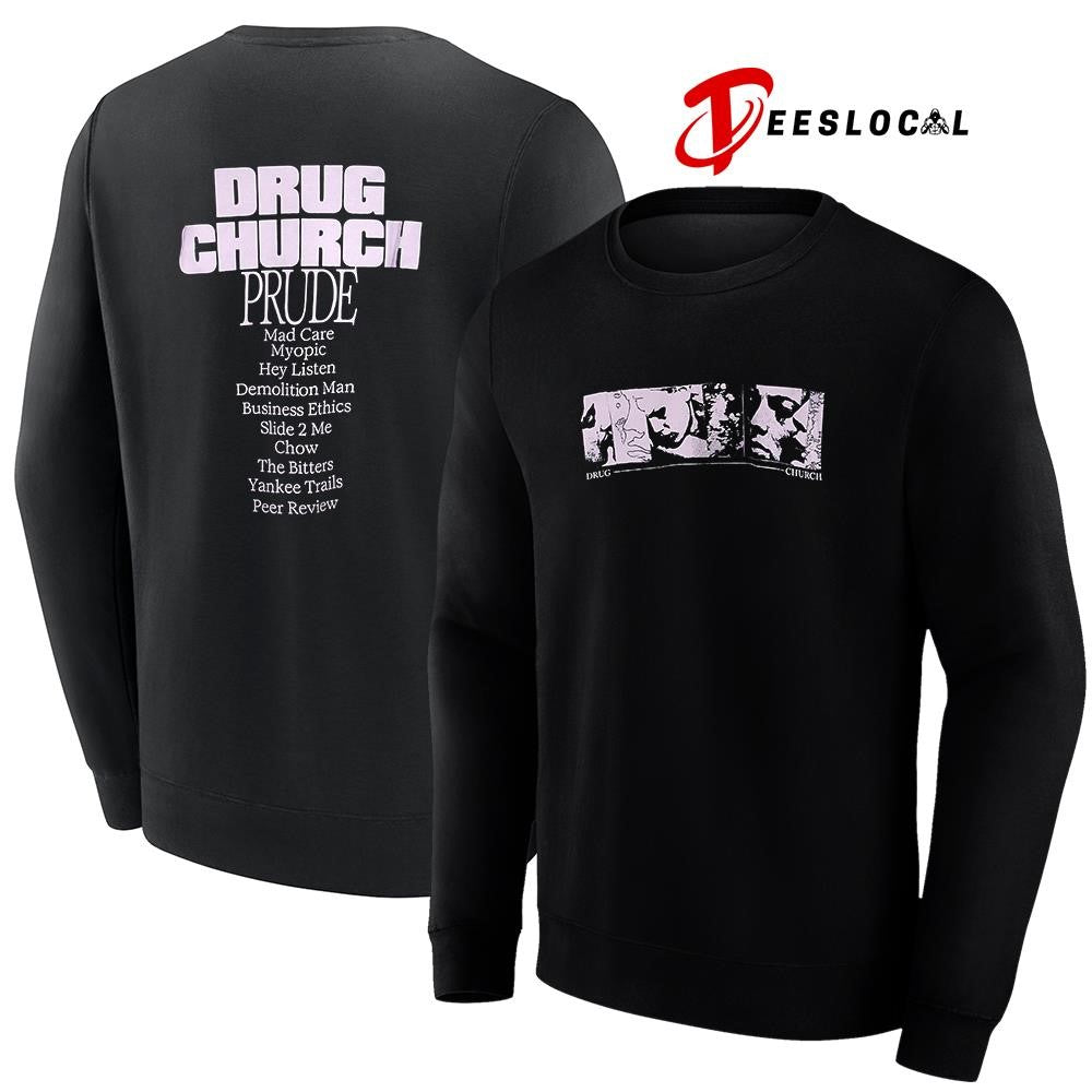 Drug Church Prude tracklist shirt