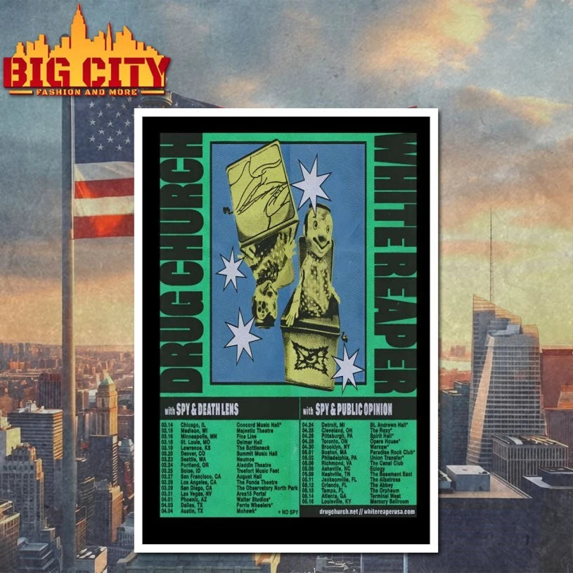 Drug Church Spring 26 Tour Poster shirt