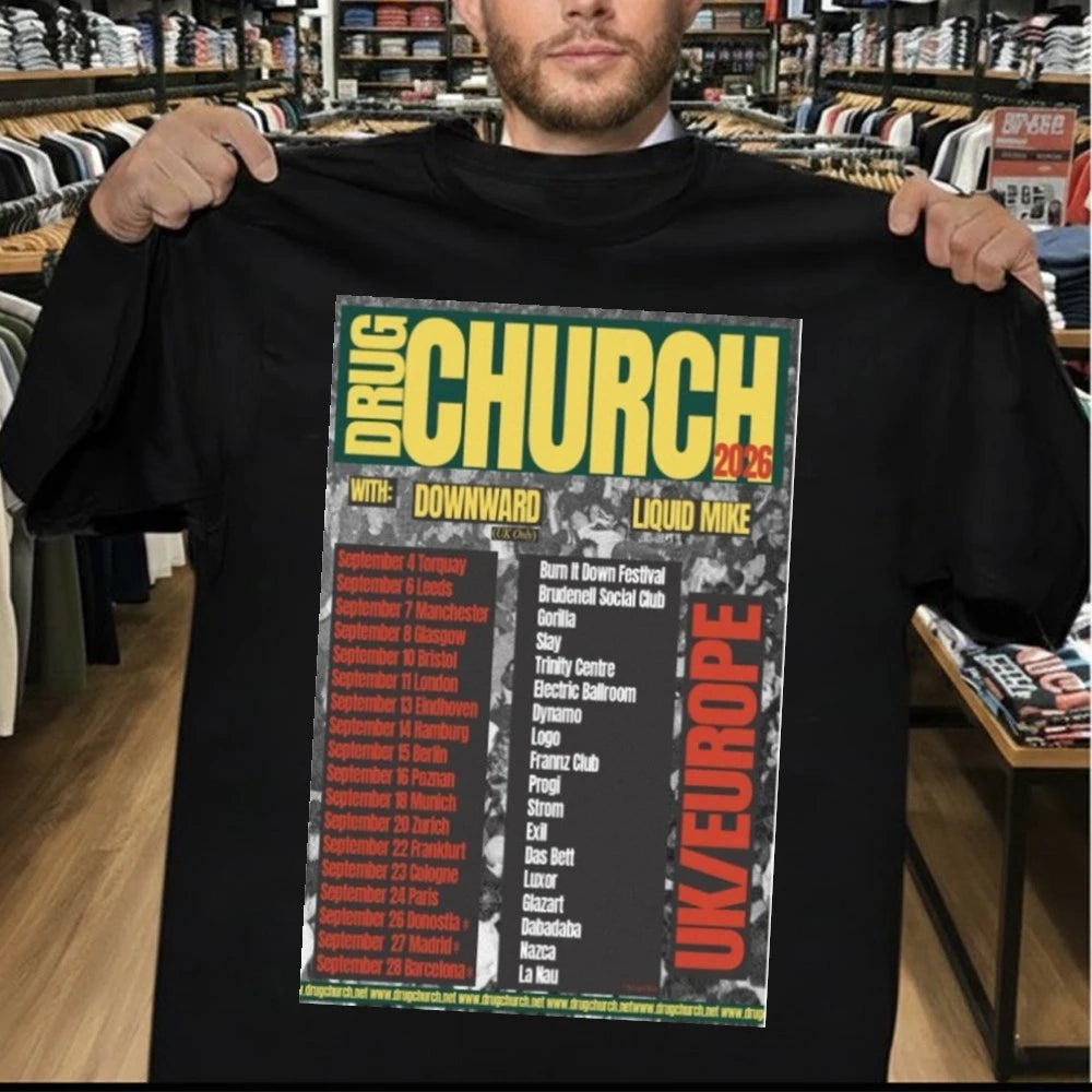 Drug Church UK &amp; Europe Tour Poster Shirt