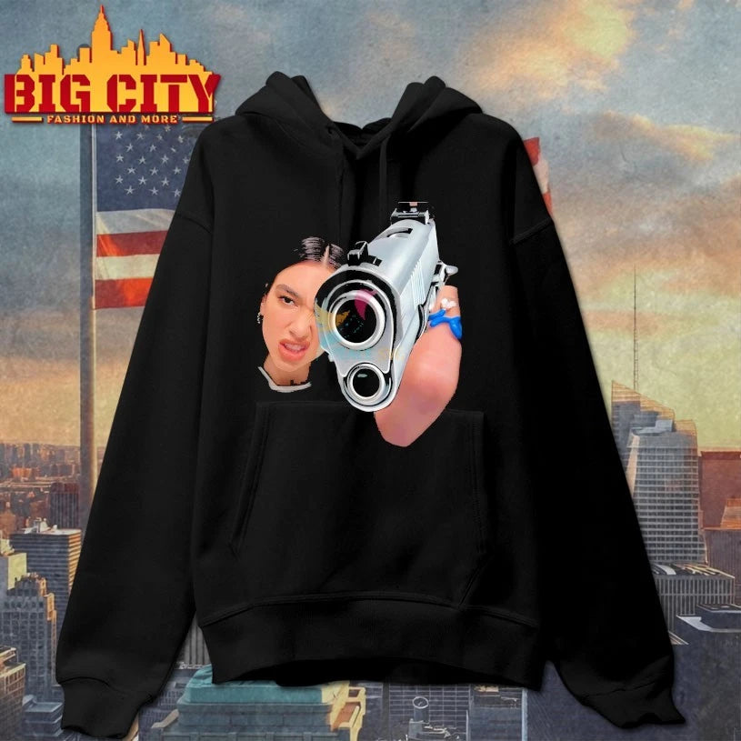Dua Lipa With Gun Funny Meme Shirts