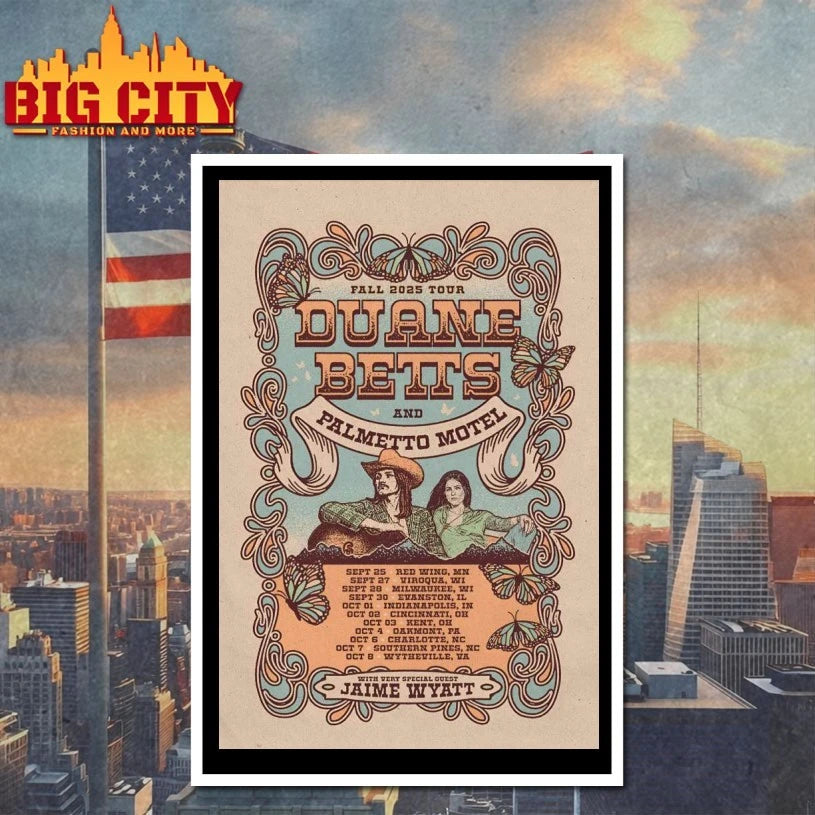 Duane Betts And Palmetto Motel Fall 2025 Shows Poster shirt