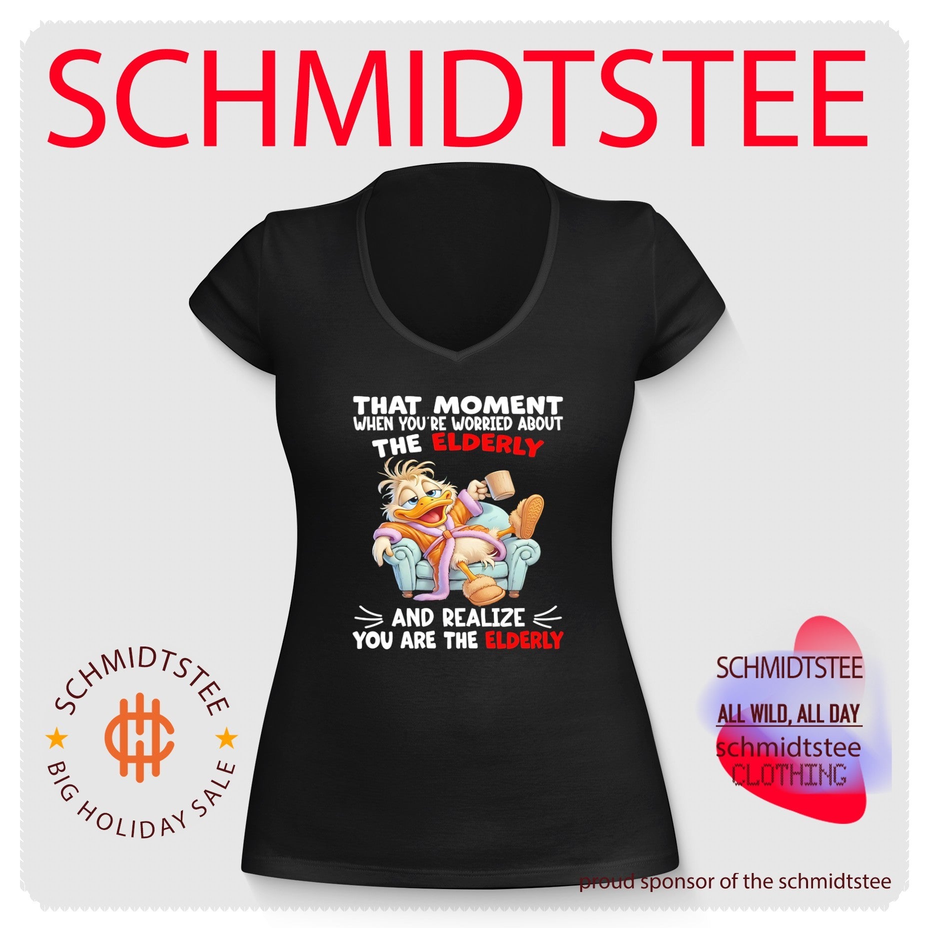 Duck that moment when you’re worried about the elderly and realize you are the elderly shirt