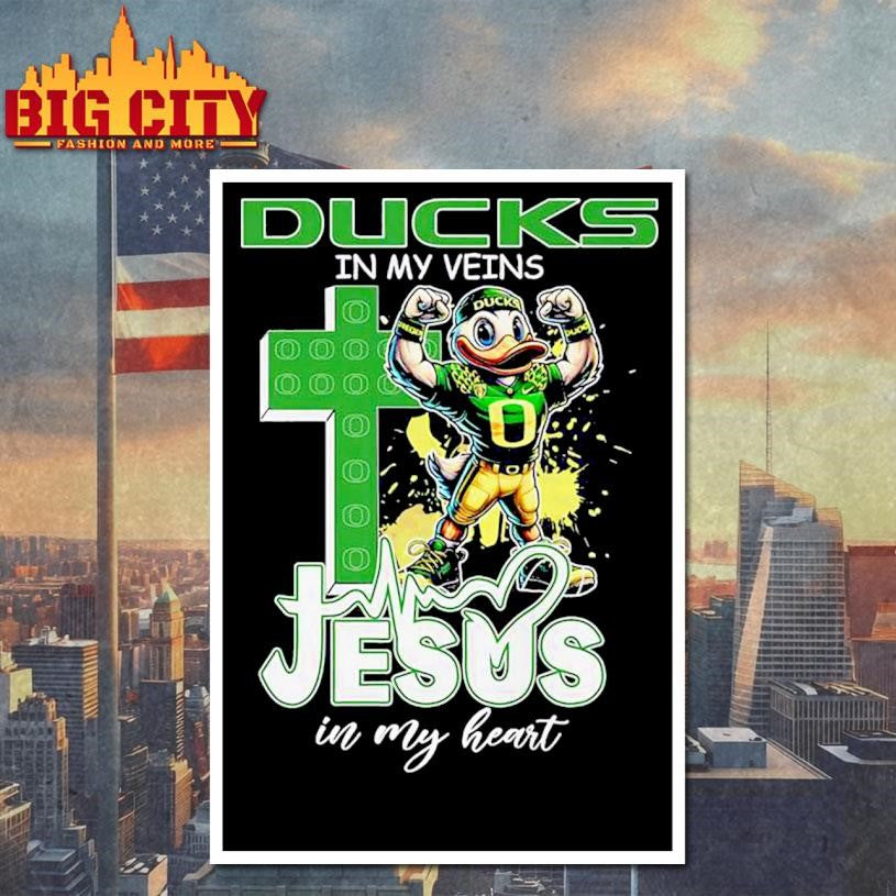 Ducks In My Veins Jesus In My Heart Mascot 2025 Shirt