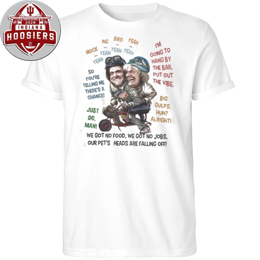 Dumb And Dumber Movie Quotes Collage Harry and Lloyd mini-bike Fan T-Shirt