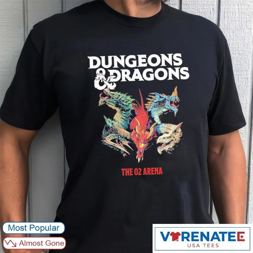 Dungeons and Dragons London 2026 The O2 Arena On August 21st 22nd shirt