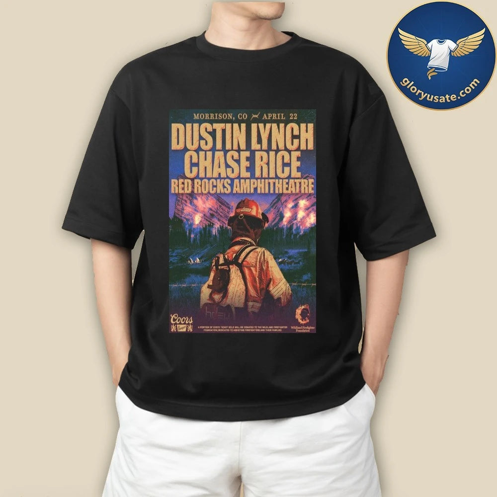 Dustin Lynch Morrison, CO April 22 2026 Concert Poster Shirt