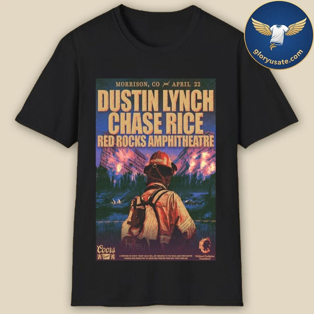 Dustin Lynch Morrison, CO April 22 2026 Concert Poster Shirt