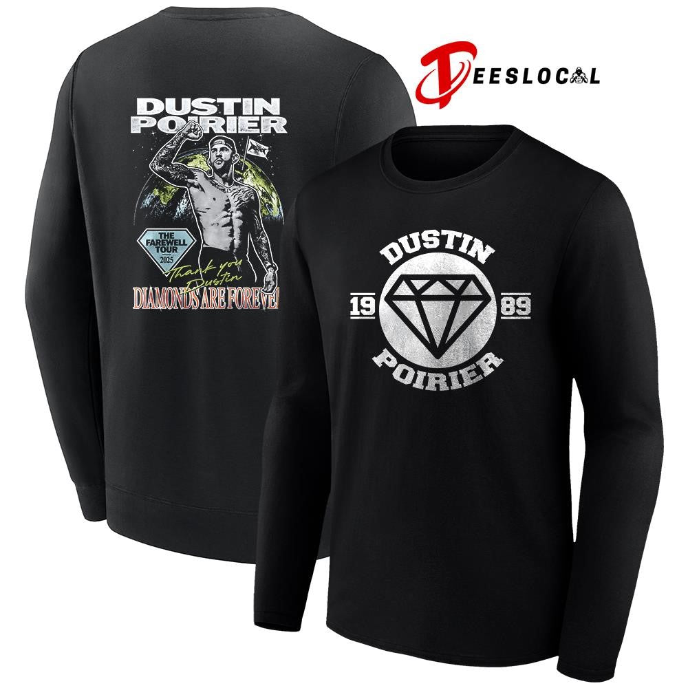 Dustin Poirier the Farewell tour diamonds are forever graphic shirt Dustin Poirier the Farewell tour diamonds are forever graphic shirt