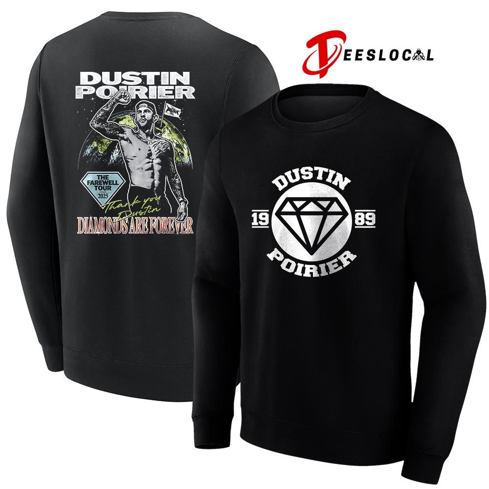 Dustin Poirier the Farewell tour diamonds are forever graphic shirt Dustin Poirier the Farewell tour diamonds are forever graphic shirt