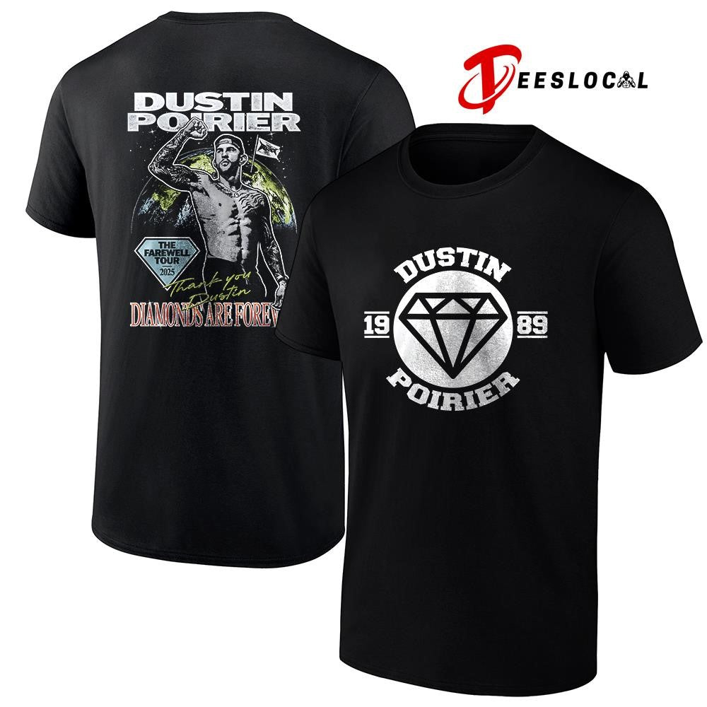 Dustin Poirier the Farewell tour diamonds are forever graphic shirt Dustin Poirier the Farewell tour diamonds are forever graphic shirt
