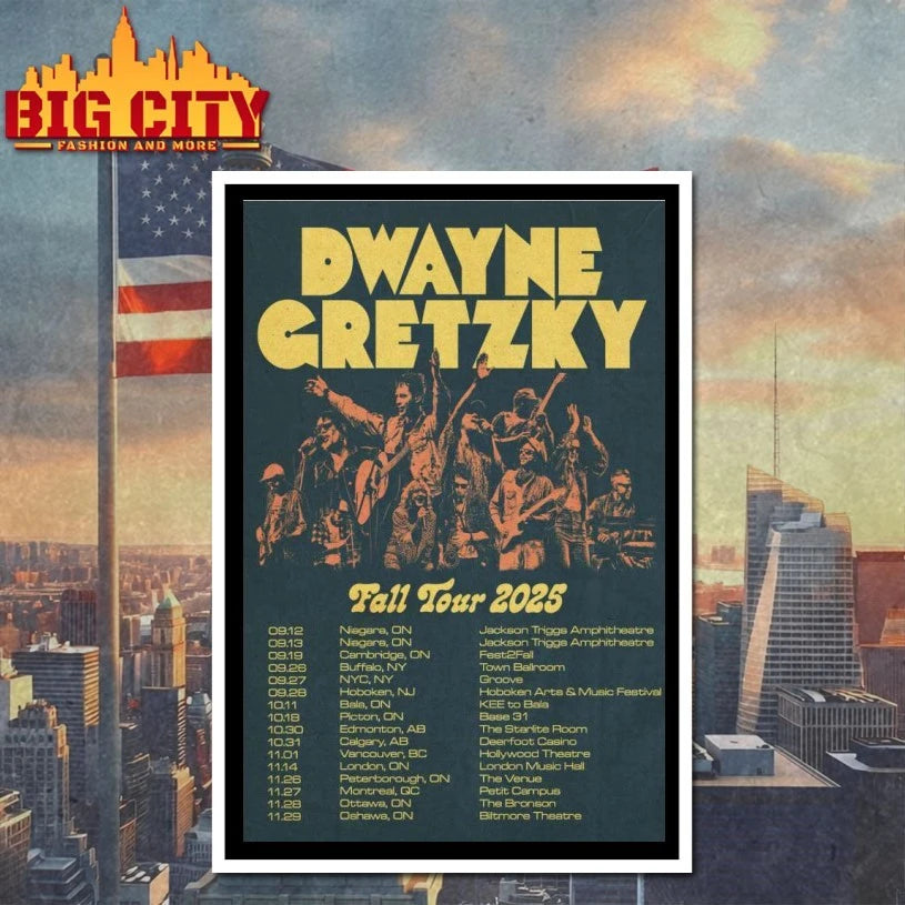 Dwayne Gretzky Fall Tour 2025 Poster shirt
