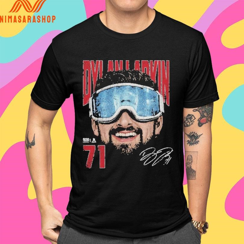 Dylan Larkin Detroit Goggles Detroit Red Wings Hockey Gold Medal Champions 2026 Shirts