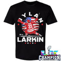 Dylan Larkin Detroit USA Flag Celebration Shirt
