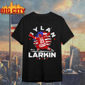 Dylan Larkin Detroit USA Flag Celebration t-shirt