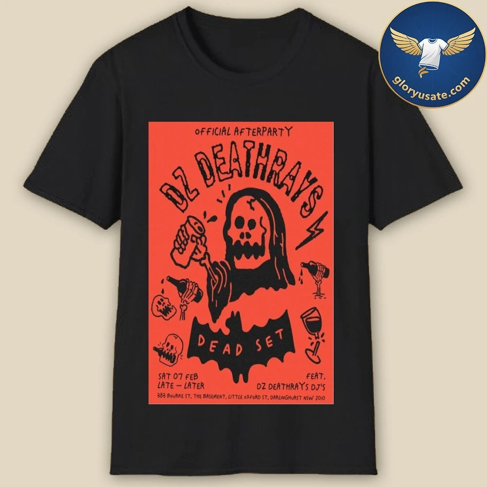 Dz Deathrays Crowbar Sydney February 7 2026 Tour Poster Shirt