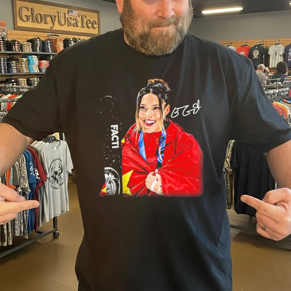 EILEEN GU GOLD Graphic Shirt