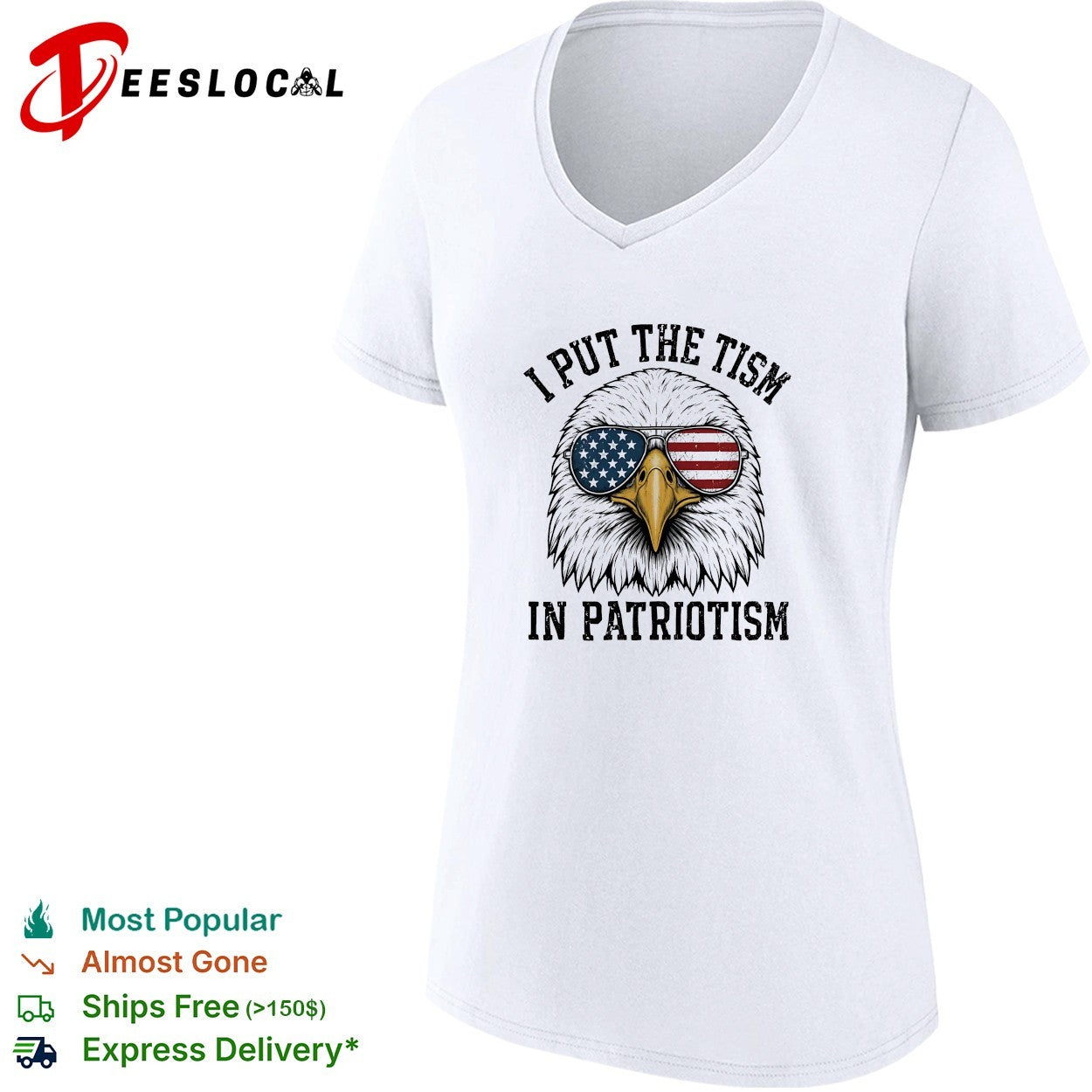 Eagle I put the tism in patriotism shirt