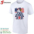 Eagle wearing bandana Two Fiddy America 250 1776 2026 shirt