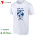 Earth lets keep it spinning better because you can not dance on a dead planet disco globe shirt