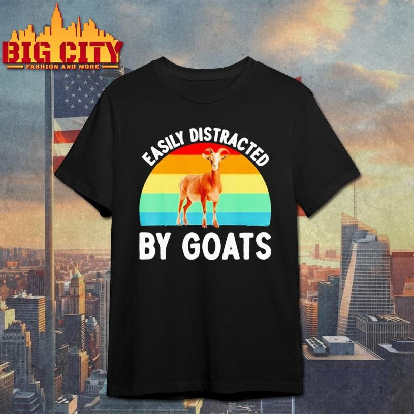 Easily distracted by Goats vintage shirt