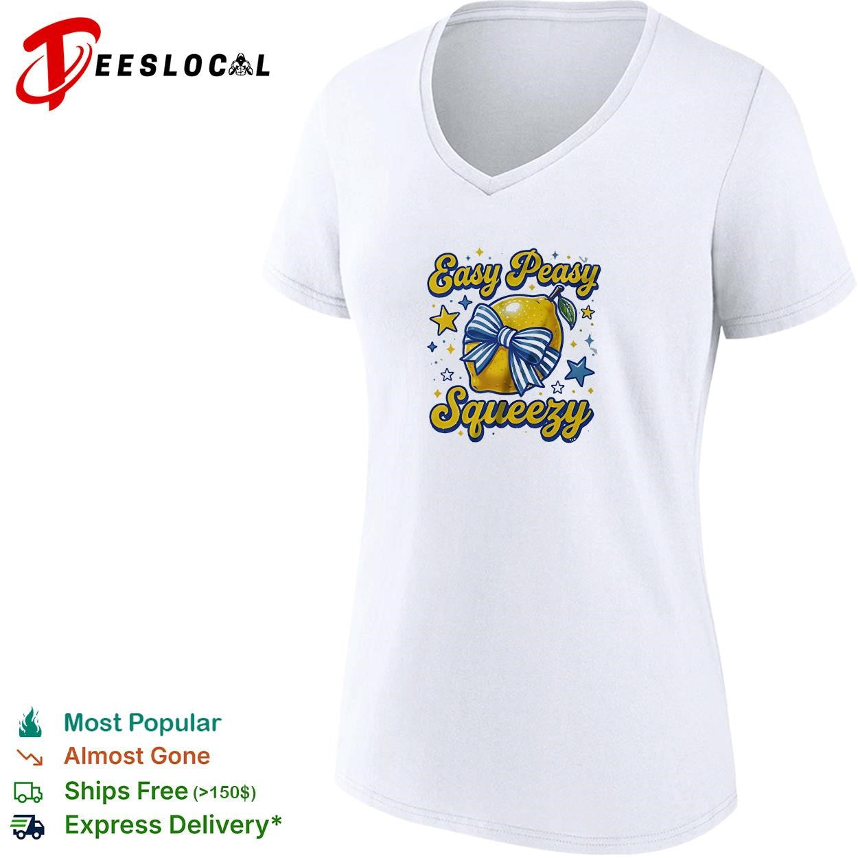 Easy peasy squeezy lemon stars vintage shirt