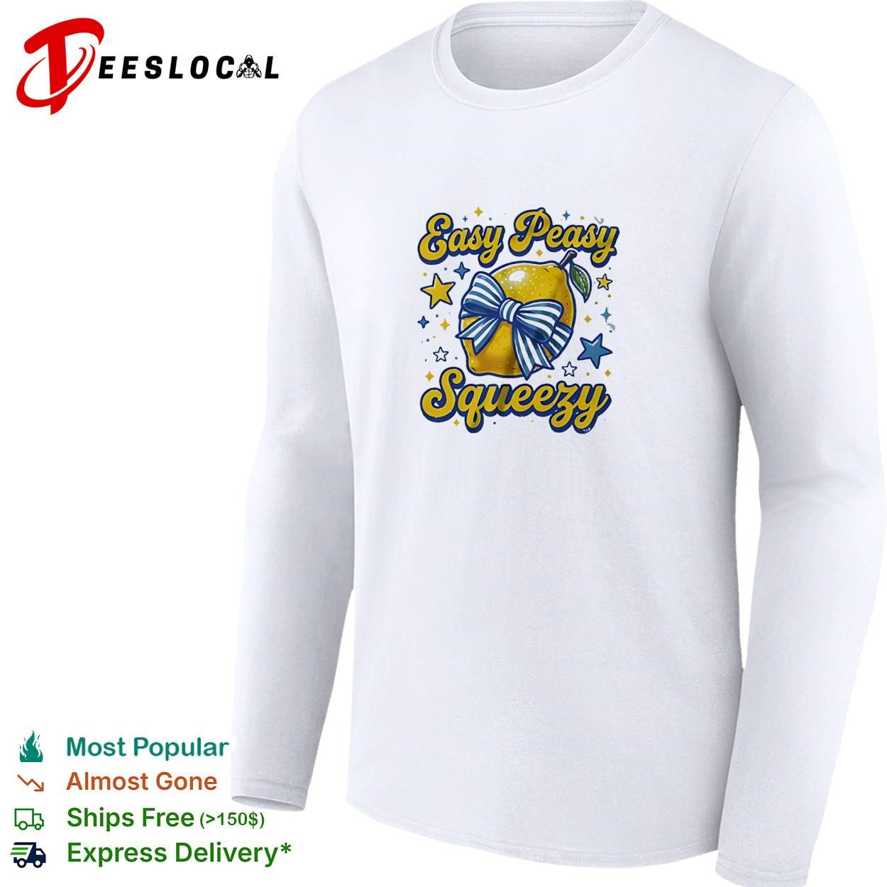 Easy peasy squeezy lemon stars vintage shirt