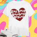 Eat Sleep Baseball Repeat Heart Shirts