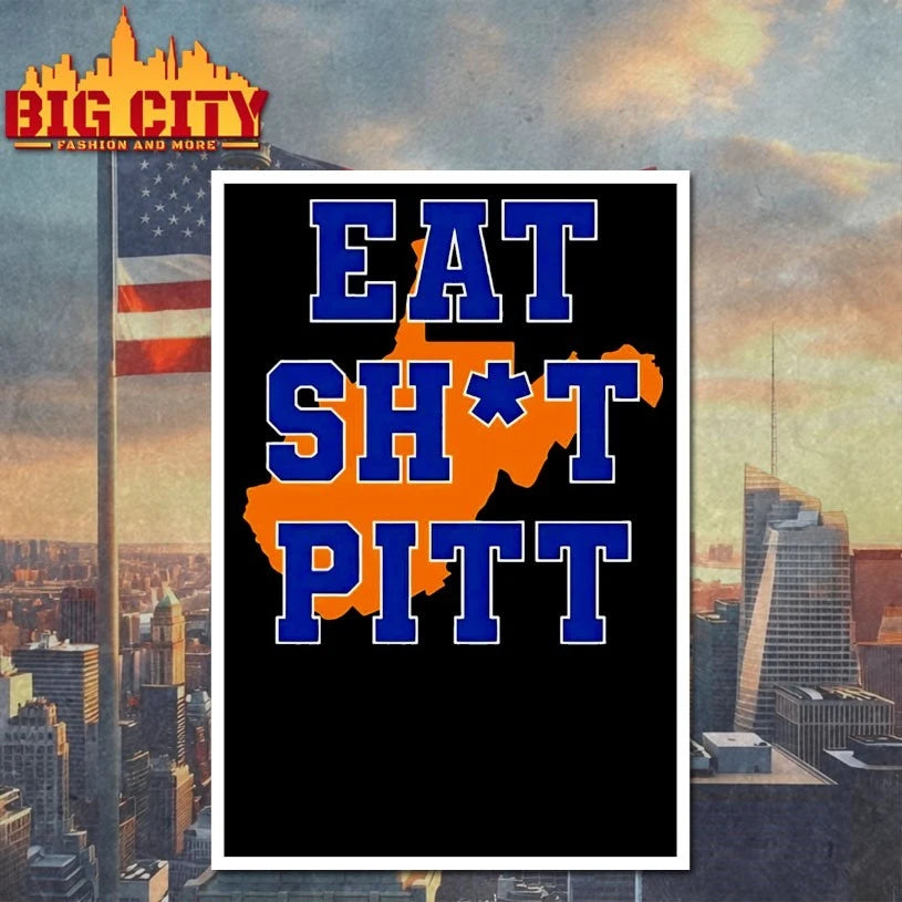 Eat shit Pitt Pittsburgh Panthers Map shirt