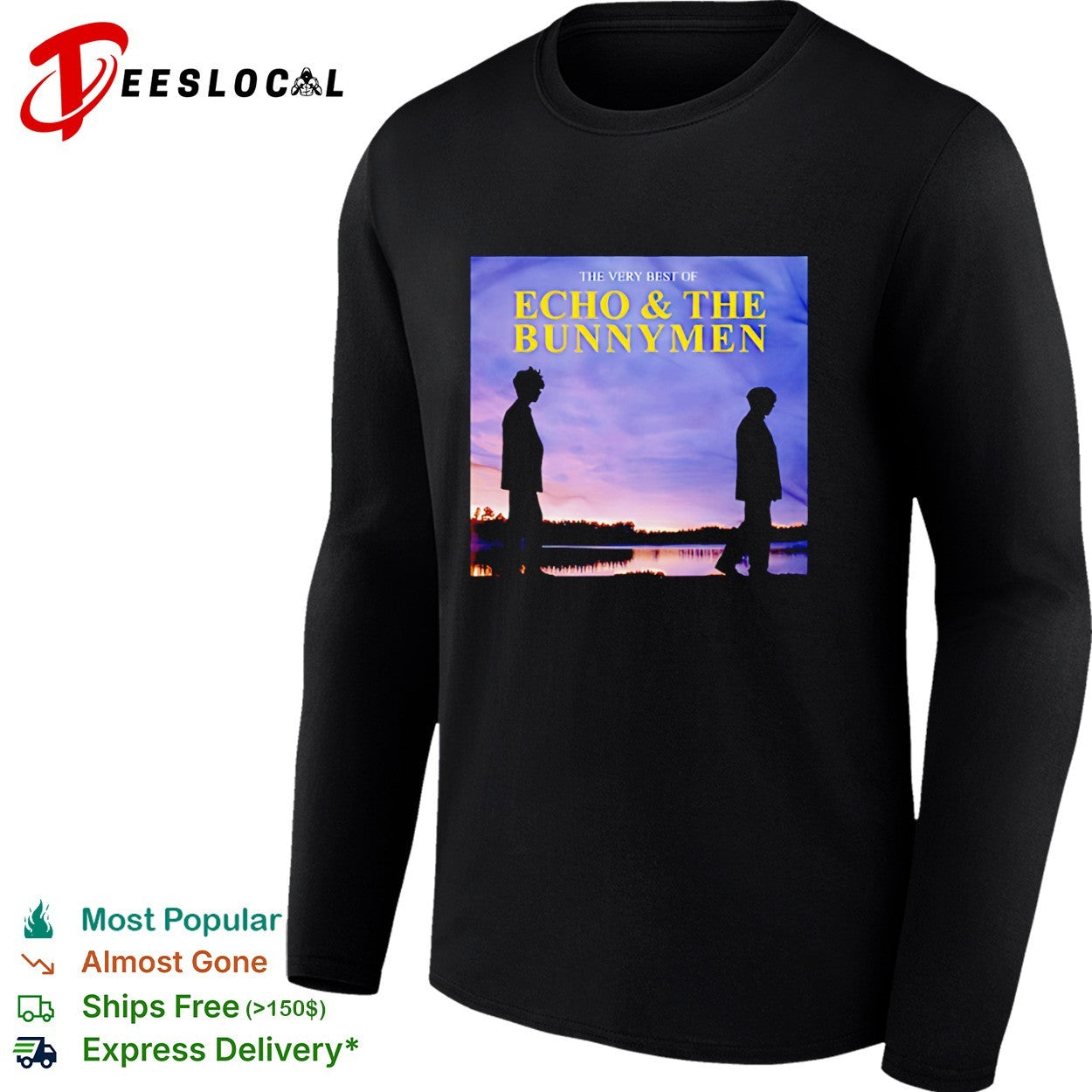 Echo and the Bunnymen two silhouettes the very best of shirt